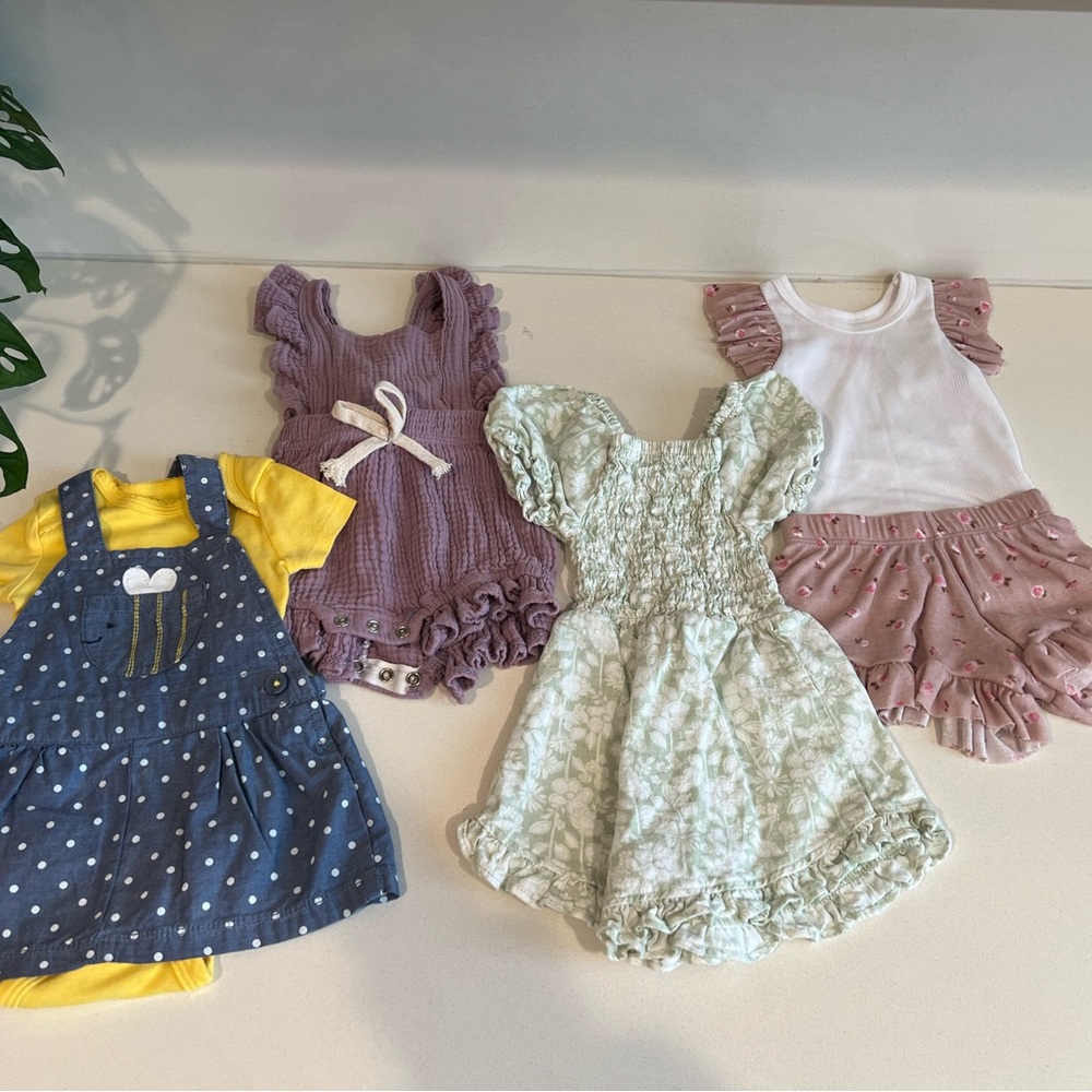 Baby Girl Romper Bundle Size 3M | Dresses Romper Shorts